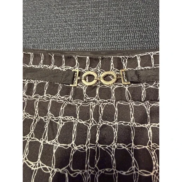 Ann Taylor 100% Silk Fully Lined Brown‎ Pleated Skirt Size 12 - Picture 4 of 7